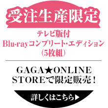 受注生産限定 TVアニメ版付 Blu-rayコンプリート・エディション（5枚組）GAGA★ONLINE STORE限定で事前予約受付開始！※本商品は予約数に応じて商品化が決定いたします。